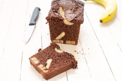 Cake Chocolat Et Bananes Caramélisées Sans Gluten - La Faim Des Délices